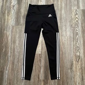 Adidas Striped Workout Leggings